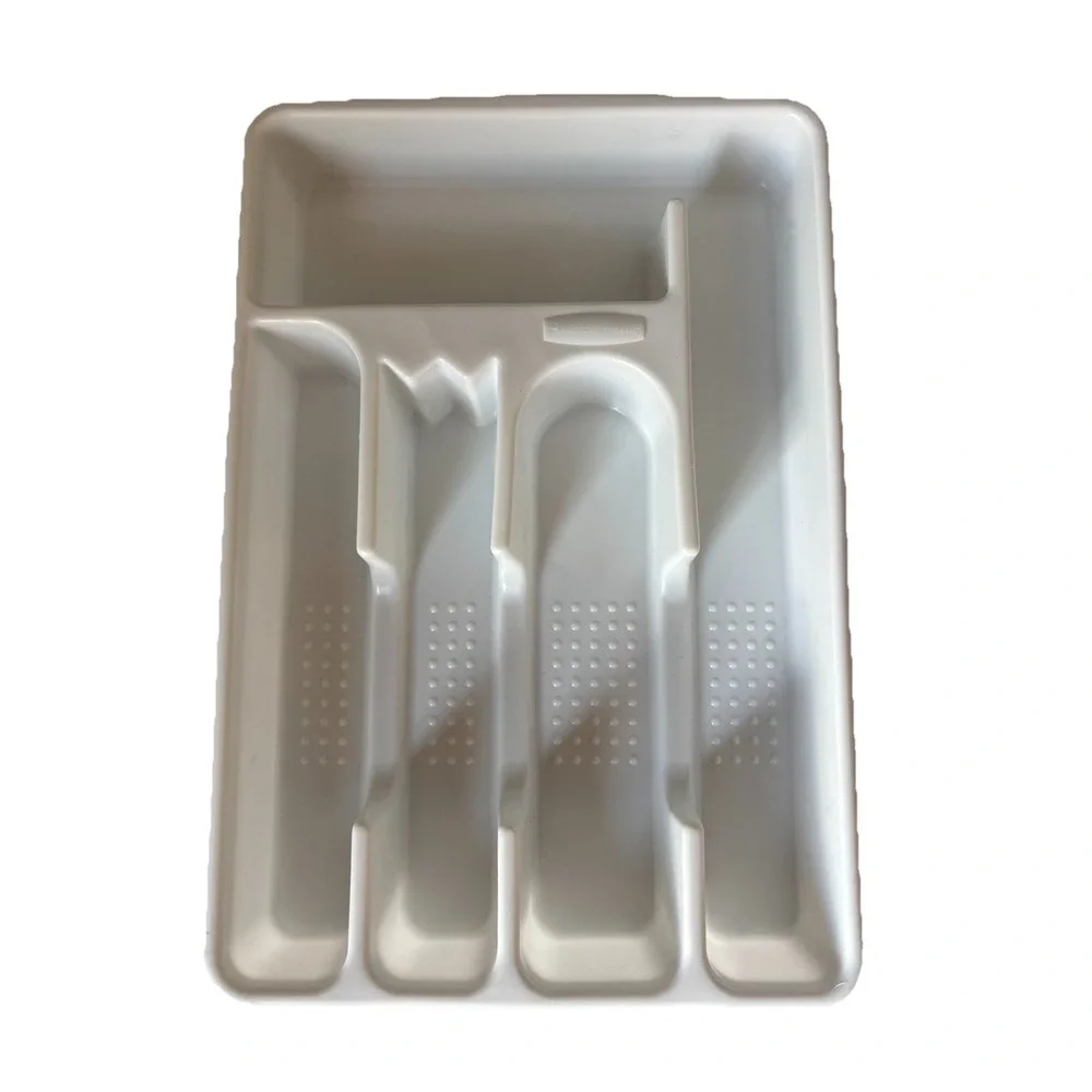 Vintage Rubbermaid Silverware Organizer Tray 2919 Flatware Cutlery Retro Kitchen